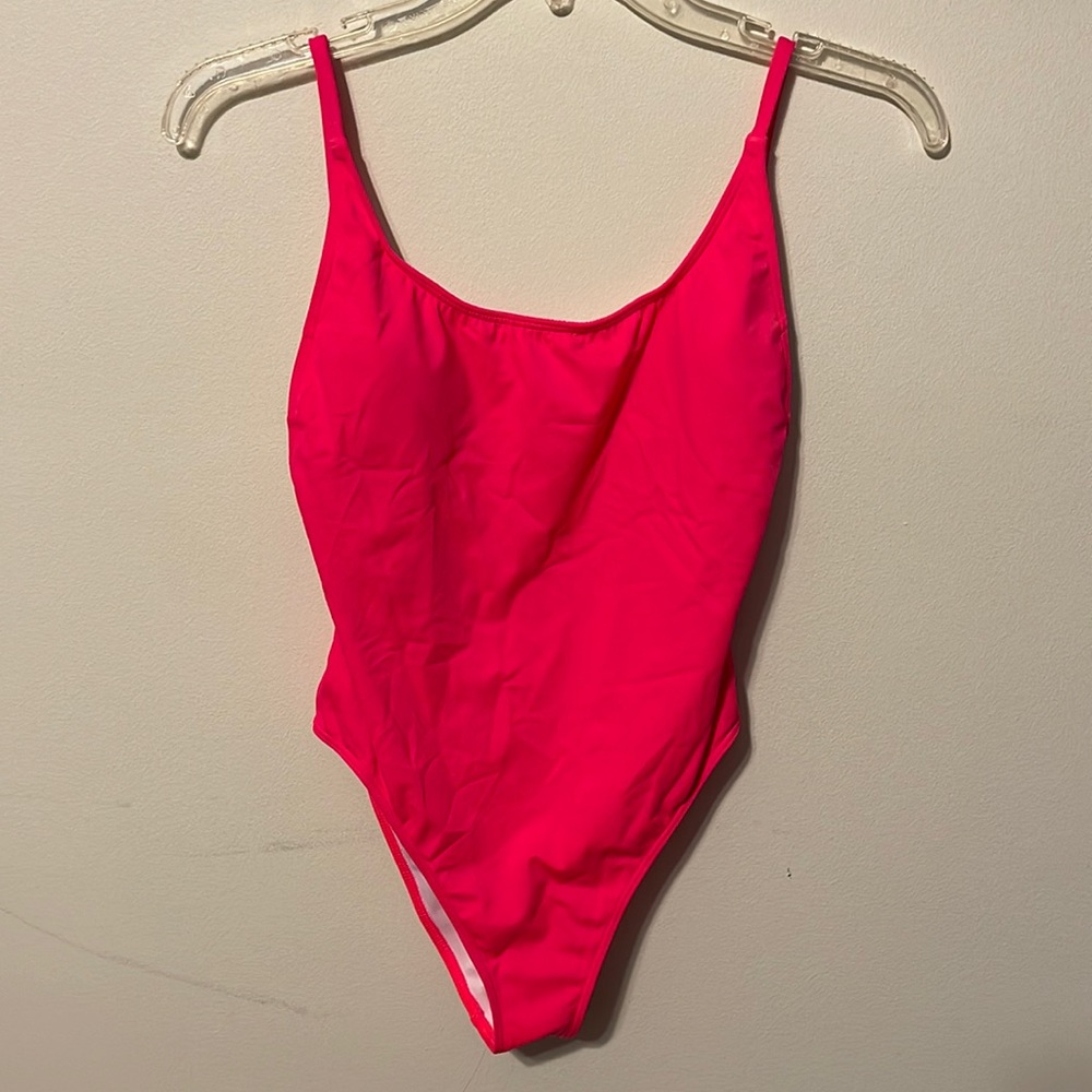 NWT PINK Hot pink one piece swimsuit
